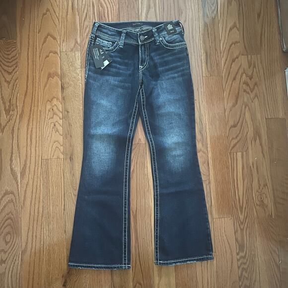 Silver Jeans Co Suki Curvy Fit Midrise Bootcut Jeans Womens 27 Blue Casual - Picture 1 of 9